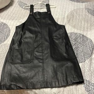 Zara kids basic leather jumper dress size 11-12